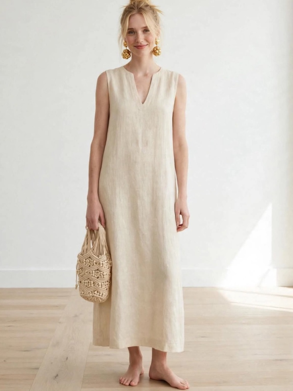 ZARA NWT BEIGE ROPE BUCKET BAG